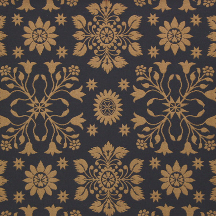 Brookshire Black Mustard Fabric